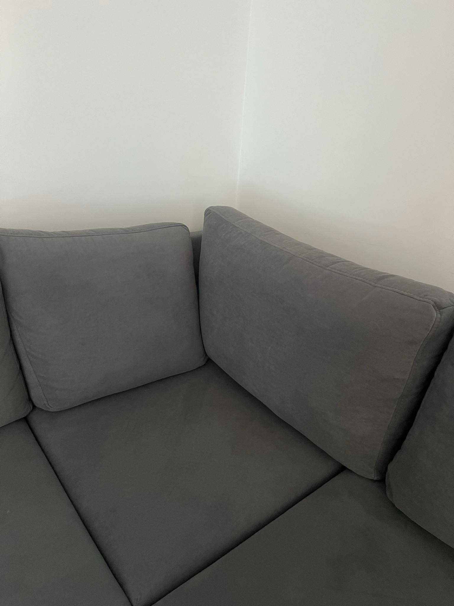 sofa kanapa wypoczynek jak nowy modułowa grafit szara transport gratis