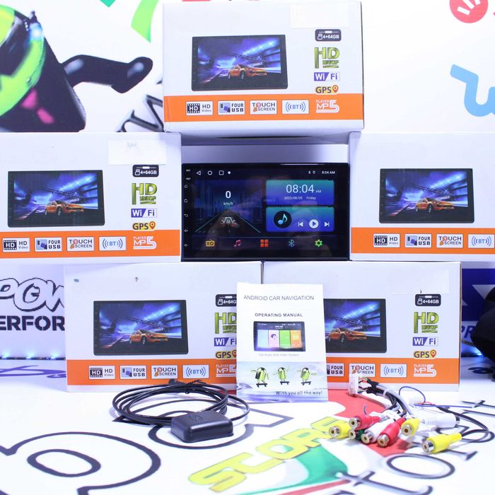 Radio 2 din GPS 7 Polegadas 4GB Ram 64Gb de armazenamento  NOVOS