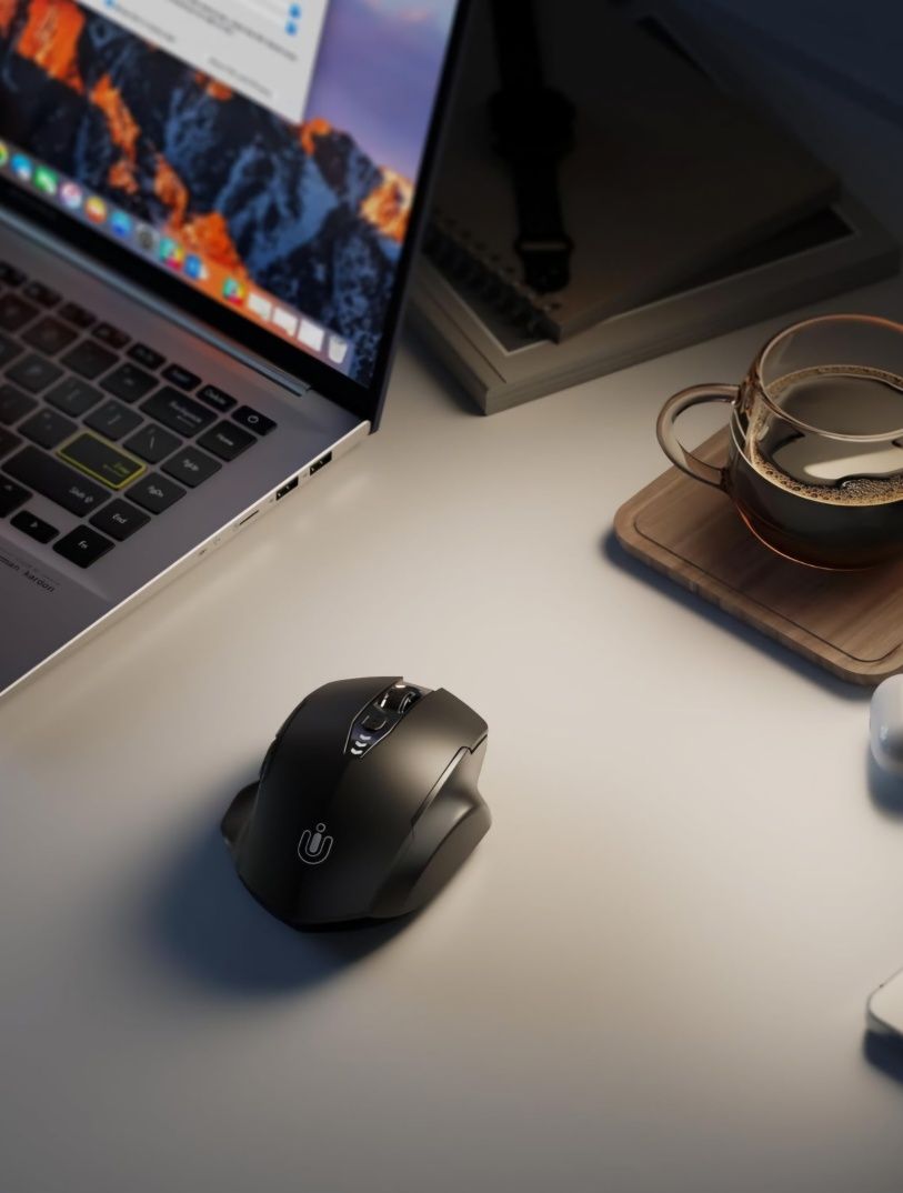 Rato de conexão wireless com bateria novo