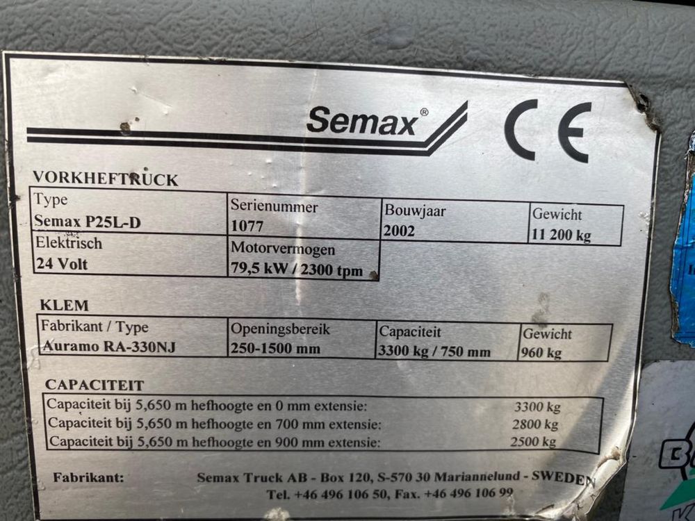 Wozek widłowy Semax P25L-D Diesel