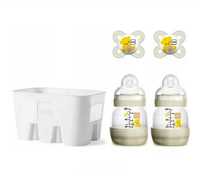 MAM Easy Start Anti-Colic Combi Set 2 butelki 2 smoczki z koszem