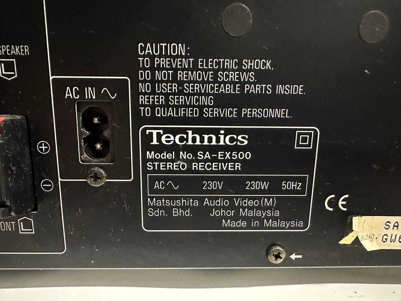 Amplituner Technics SA-EX500, Japan, 2*100 Watt.