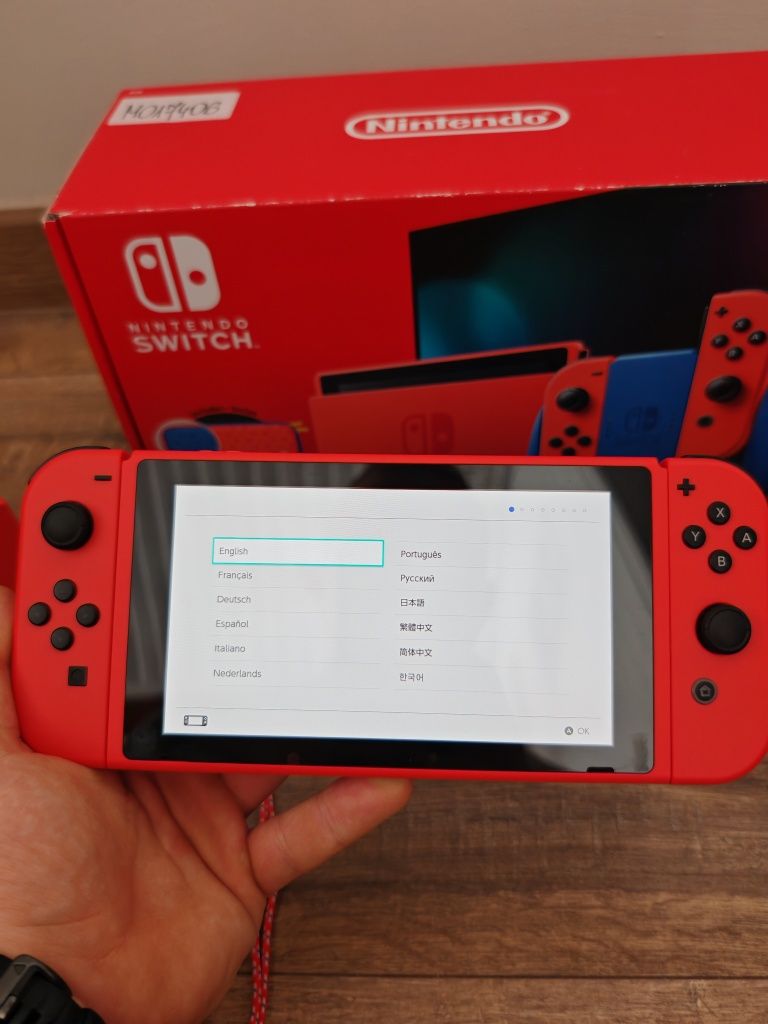 Nintendo Switch V2 Mario Red and Blue  Edycja Limitowana Gwarancja