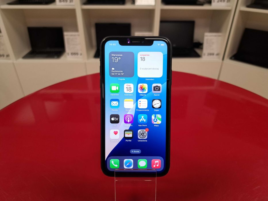 Telefon Apple iPhone 11 256GB Black Faktura 23% Gwarancja eSim