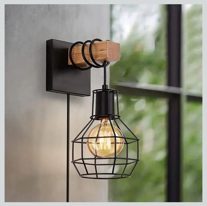 Liyabber Kinkiet do wnętrz w stylu vintage