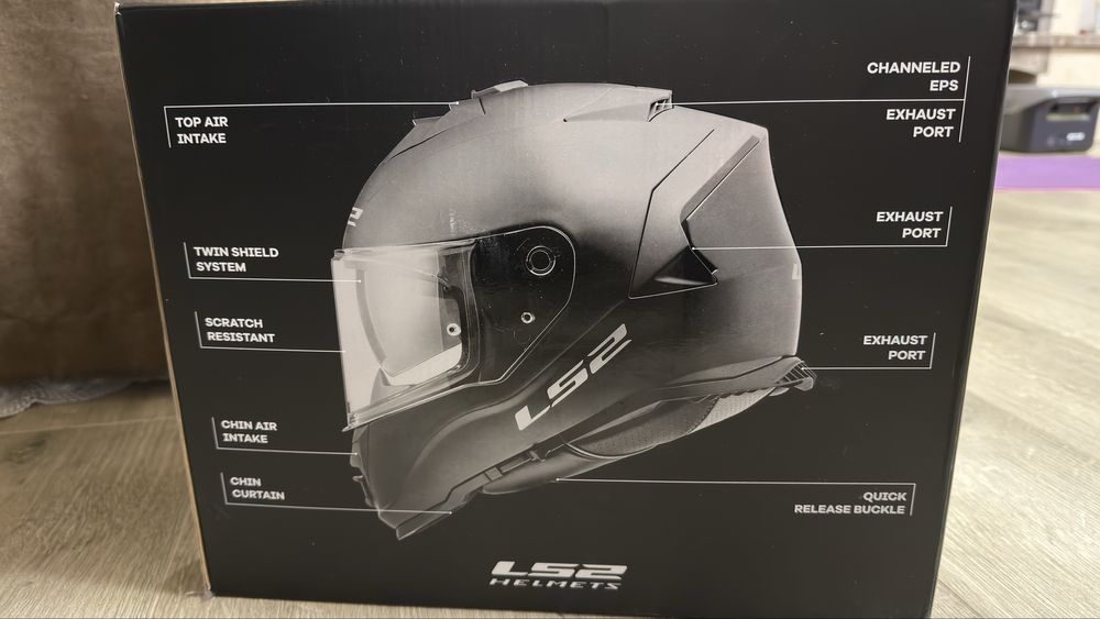 Мотошолом LS2 FF800 STORM MATT TITANIUM, розмір М