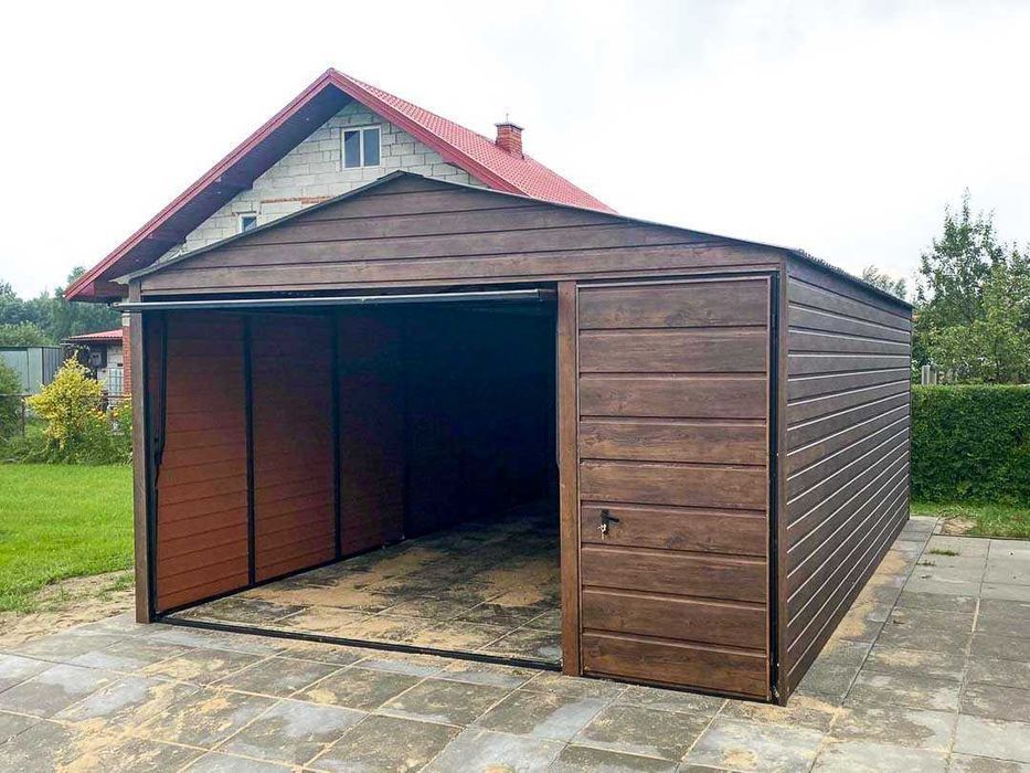 Garaż blaszany Ocynkowany Profil zamknięty Każdy wymiar Dostawa GRATIS