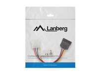 Kabel zasilający Lanberg Molex(M) -> SATA(F) 0,15m (1173)