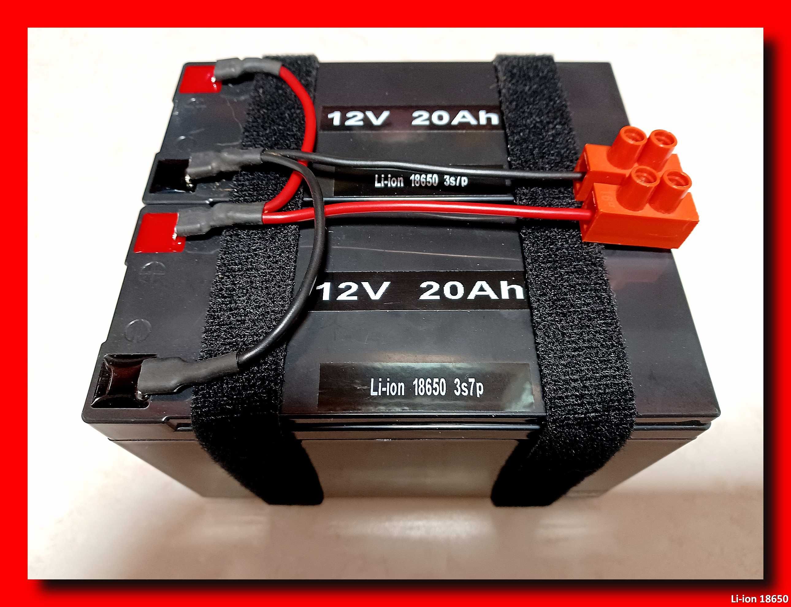 Akumulator 12V 40Ah 440Wh 18650 Li-ion 2 x 3s7p