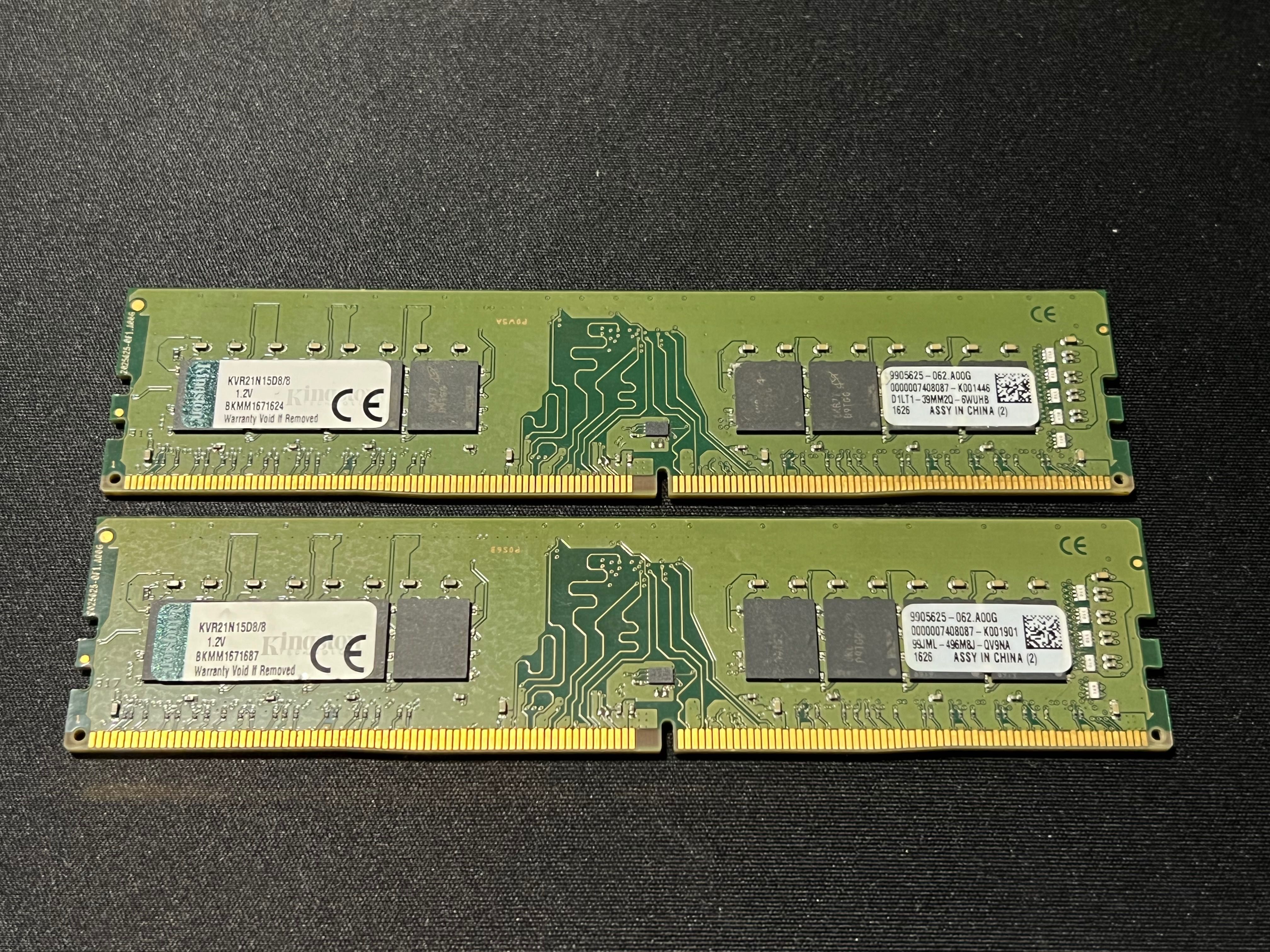Комплект оперативної памʼяті Kingston DDR4 16GB (2x8)  2133MHz
