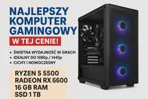 Najlepszy komputer gamingowy! RX 6600 8GB, RYZEN 5500