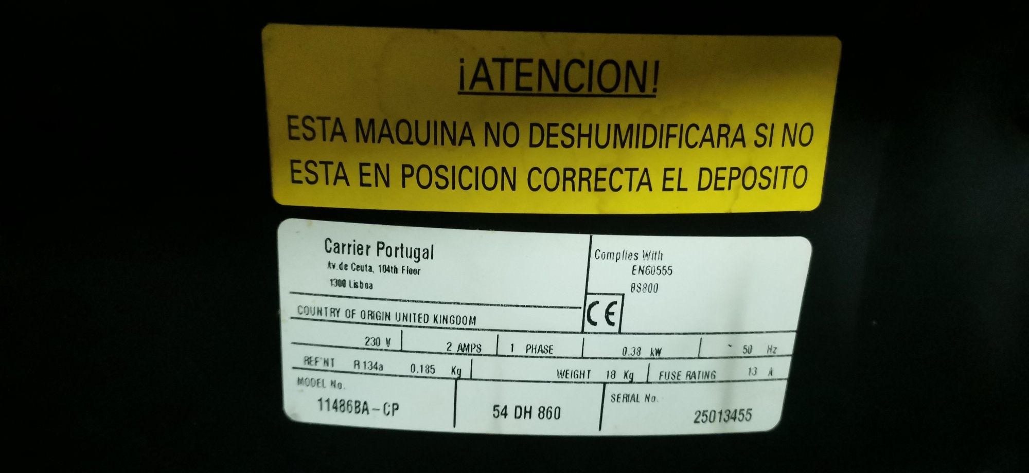 Desumidificador Carrier