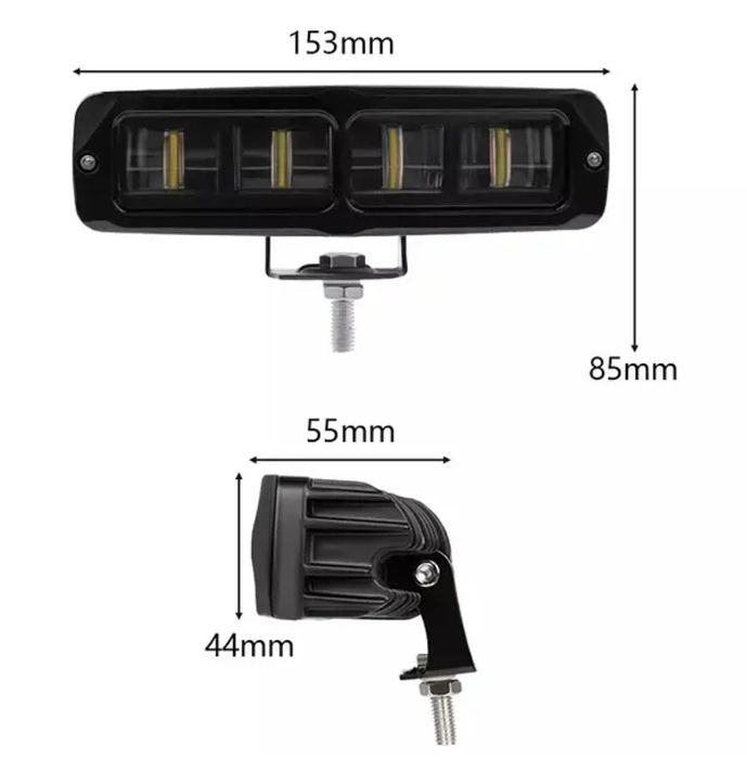 Фара Светодиодная компактная LED Яркая 35w ПТФ СТГ Туманка Балка лінза