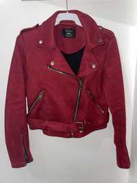 Casaco biker vermelho