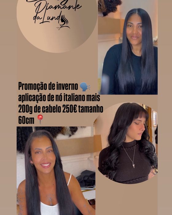 Extensoes cabelo humano mega hair
