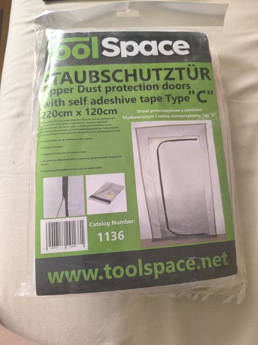 Kurtyna przeciwpyłowa 220x120 NOWA