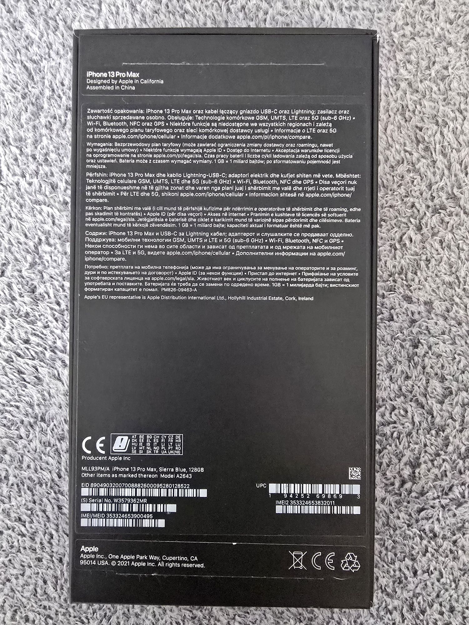 Apple Iphone 13 PRO Max - 128 GB, stan BDB+