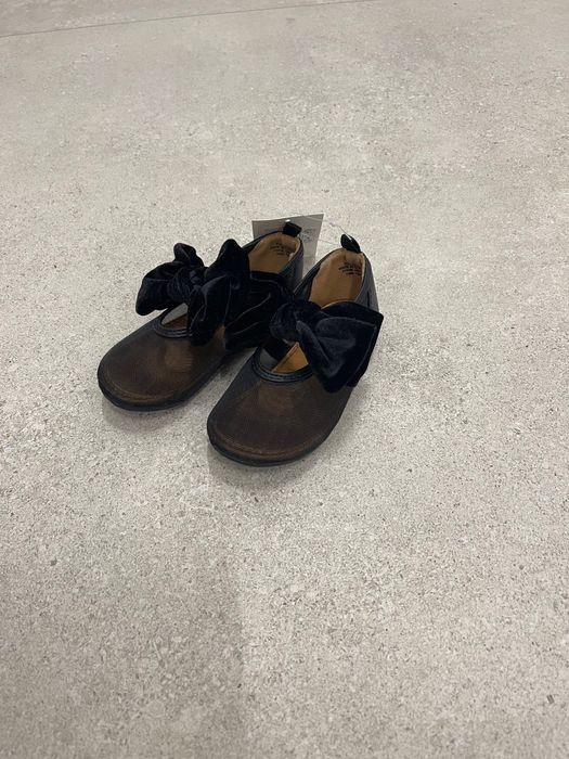 Nowe balerinki baleriny z aksamitną kokardą z H&M rozmiar 24
