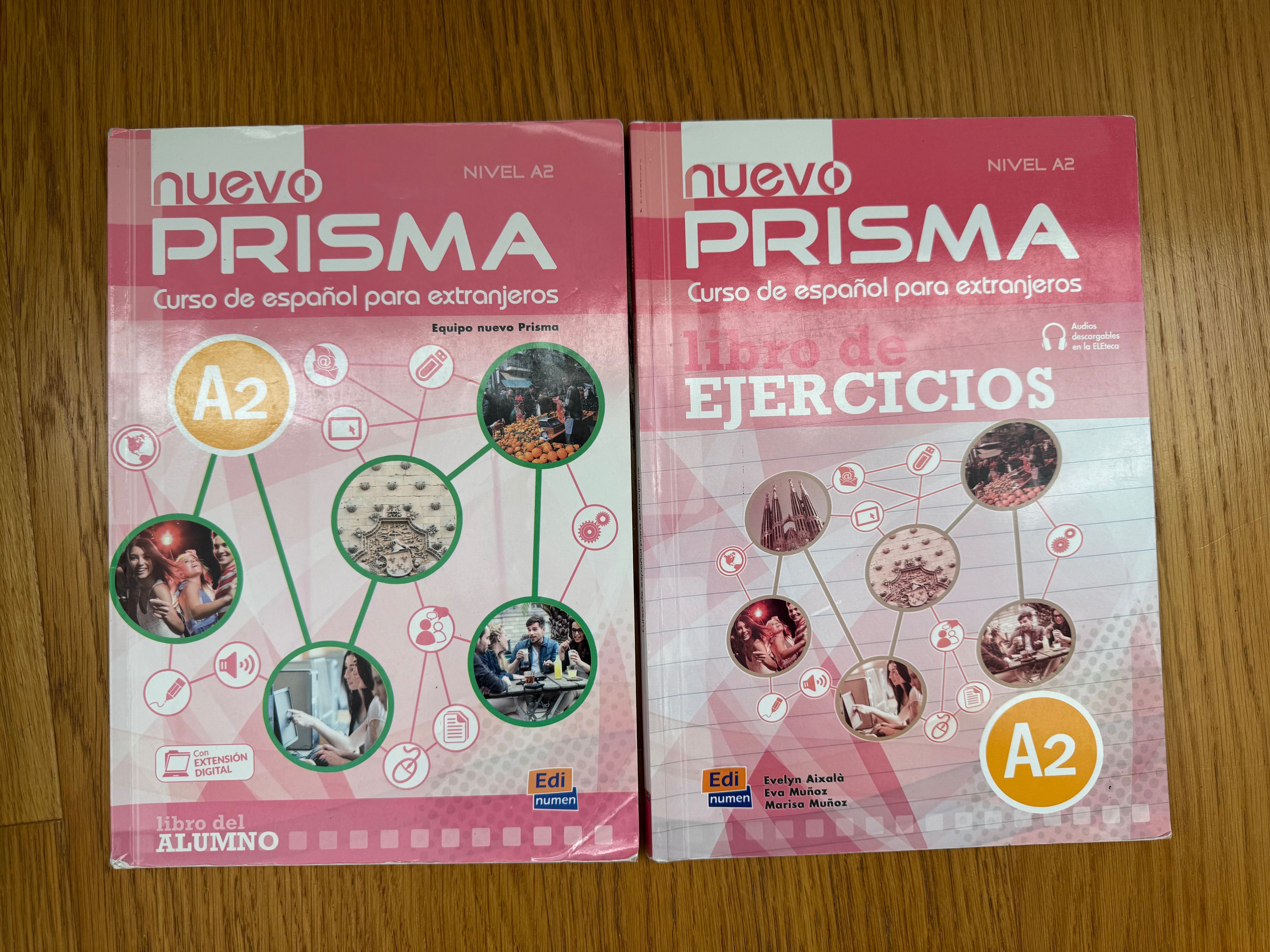nuevo prisma A2 podręcznik z płytą CD i ćwiczenia język hiszpański