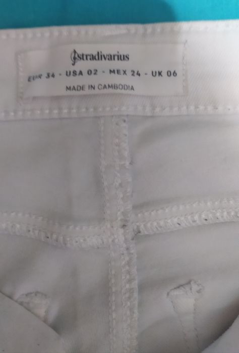 Calças de ganga brancas