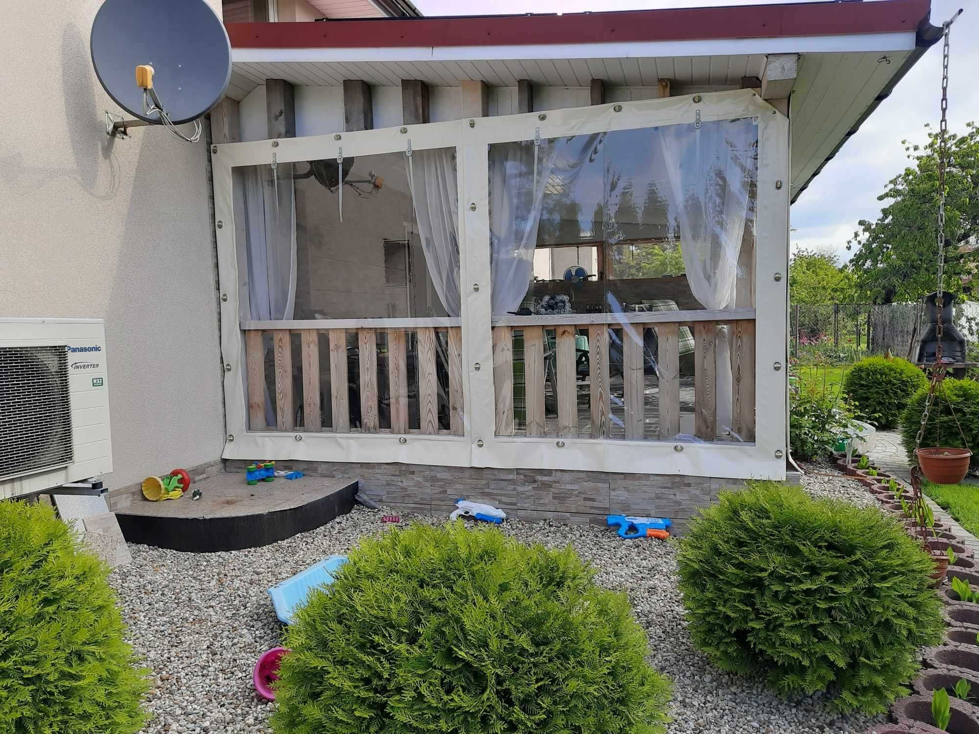 Ścianki z plandeki z folia przeźroczysta