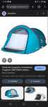 Tenda de campismo easy 2 seconds