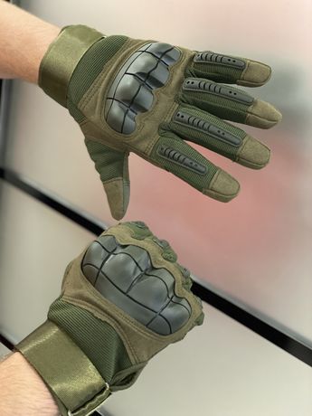 Перчатки рукавиці тактические військові M L зимові на флісі