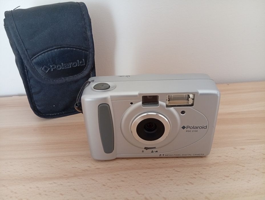 Polaroid cyfrowy na baterie AA + etui, częściowo sprawny