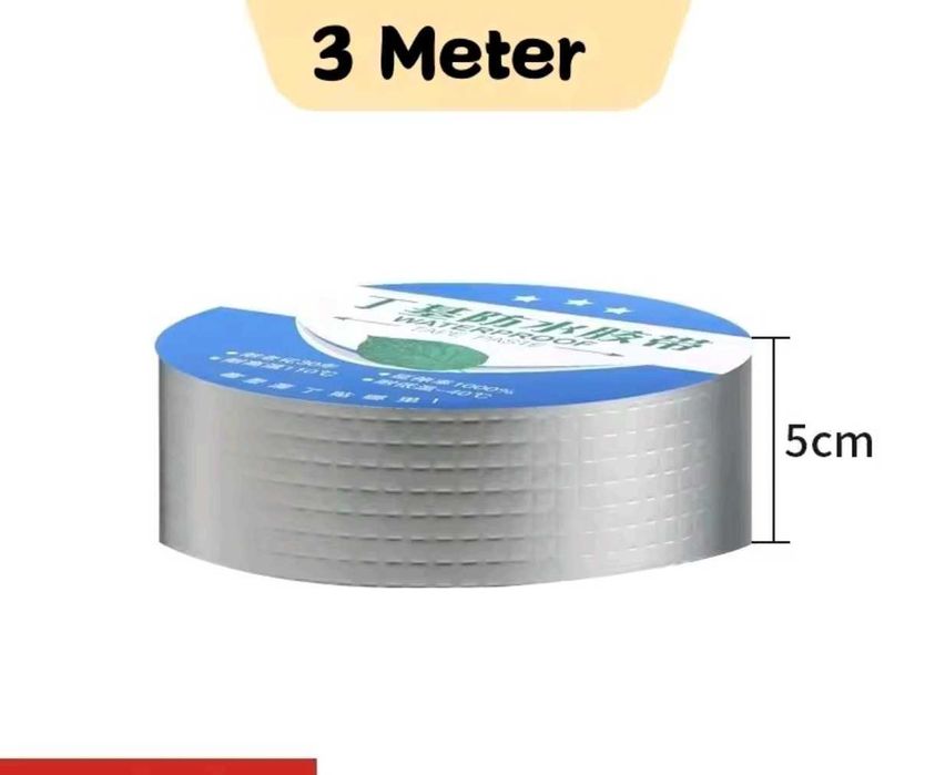 Taśma alu 5cm x 3m, uszczelniająca, hydroizolacyjna, butylowa nowość