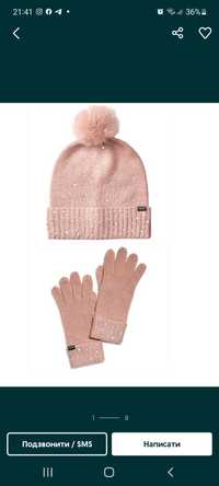 Набір шапка і рукавички Victoria's Secret