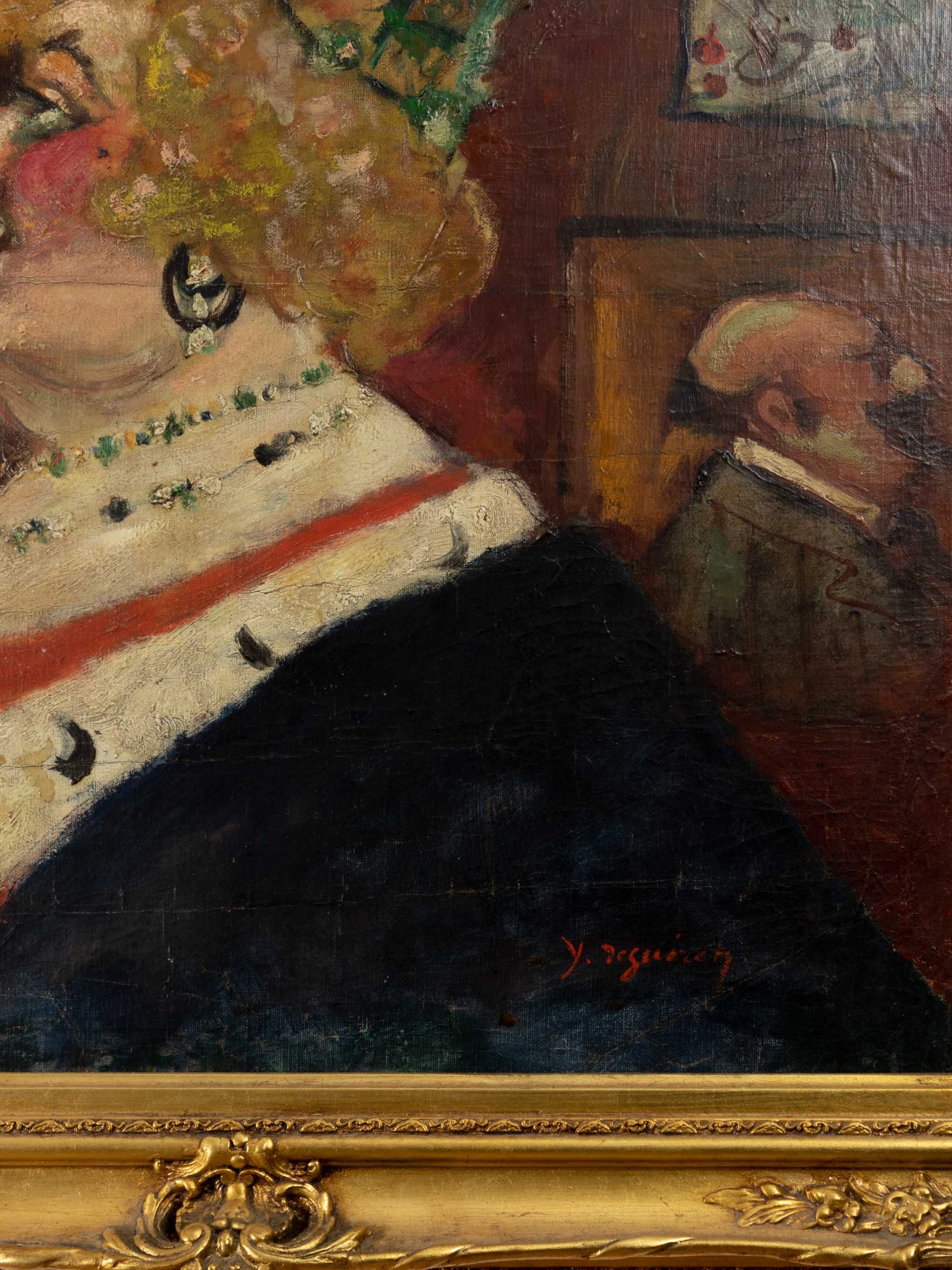 Pintura mulher Daguerre século XIX | Impressionismo