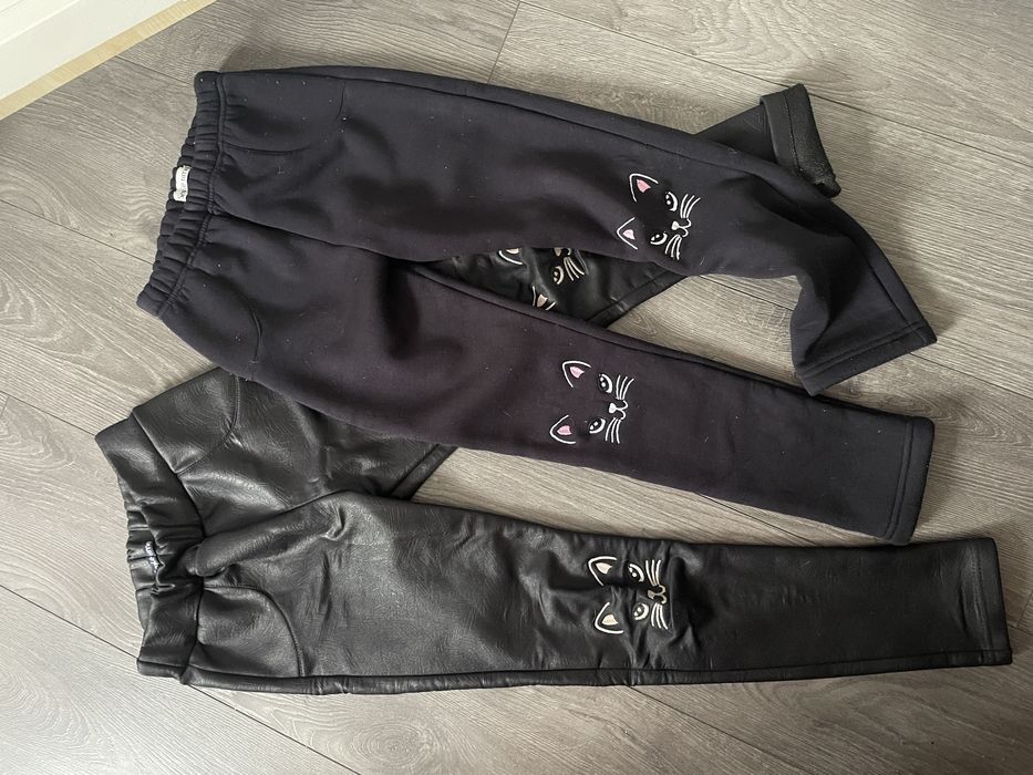 Теплі лосіни на флісі на дівчинку. Зріст 134