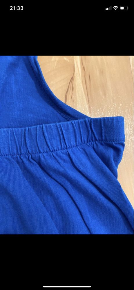 Bench S kombinezon damski niebieski 100% bawełna krótkie spodnie