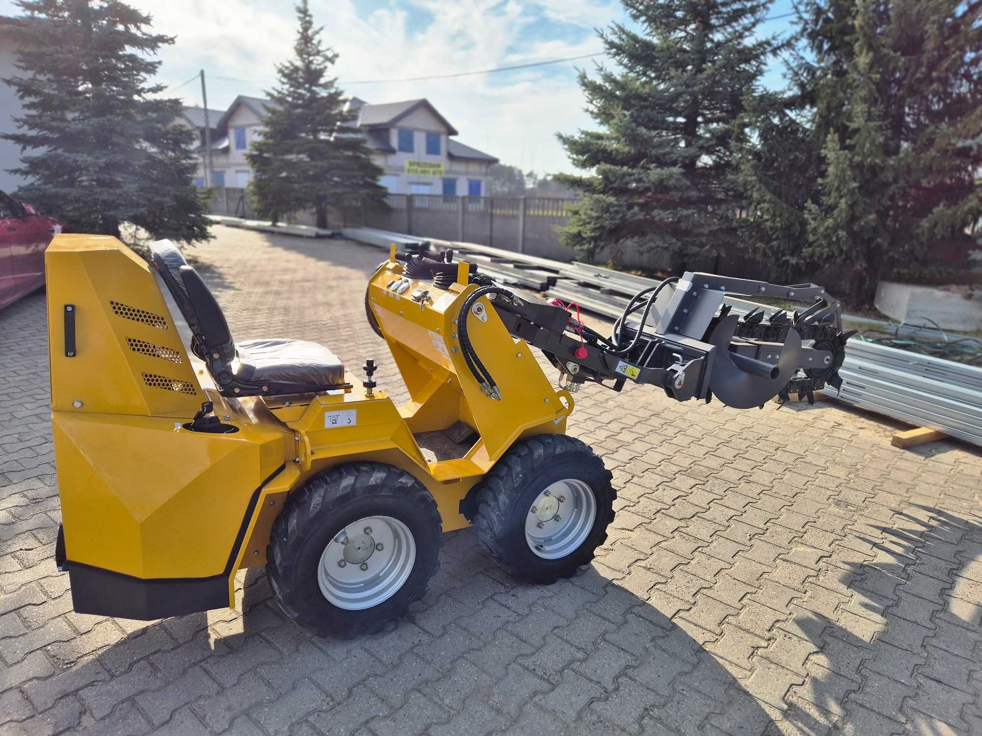 Koparka łańcuchowa hydrauliczna,ramię kopiące pod kable mini koparkia