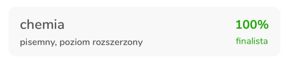Korepetycje z Chemii z dwukrotnym finalistą olimpiady chemicznej