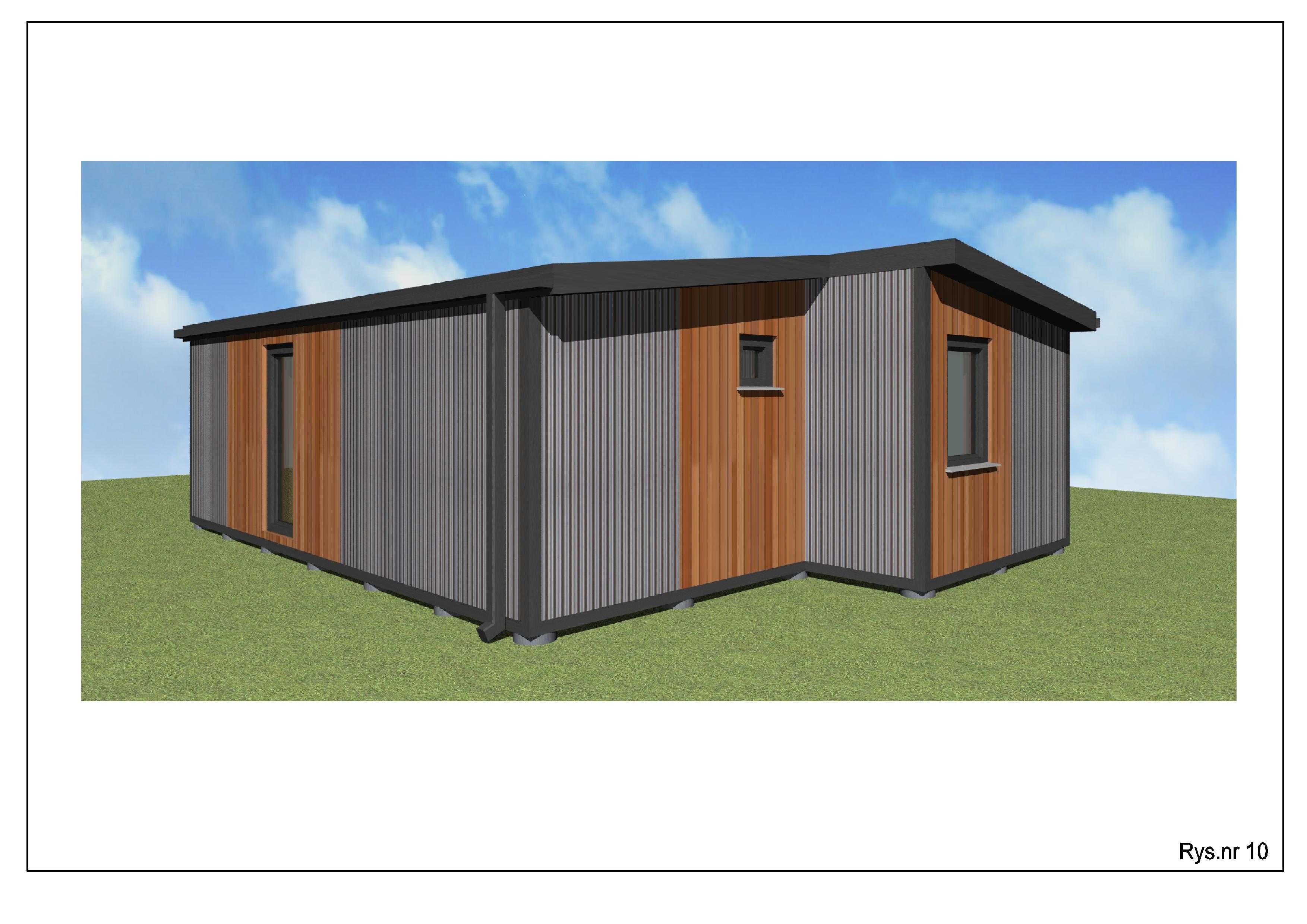 domek na zgłoszenie 45m2 parterowy MOBILNY panele SIP całoroczny