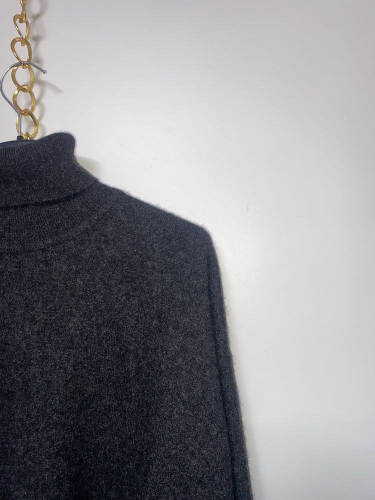Kaszmirowy Golf Alba Moda sweter vintage M oversize