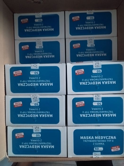 Maseczki medyczne 16 opakowań
