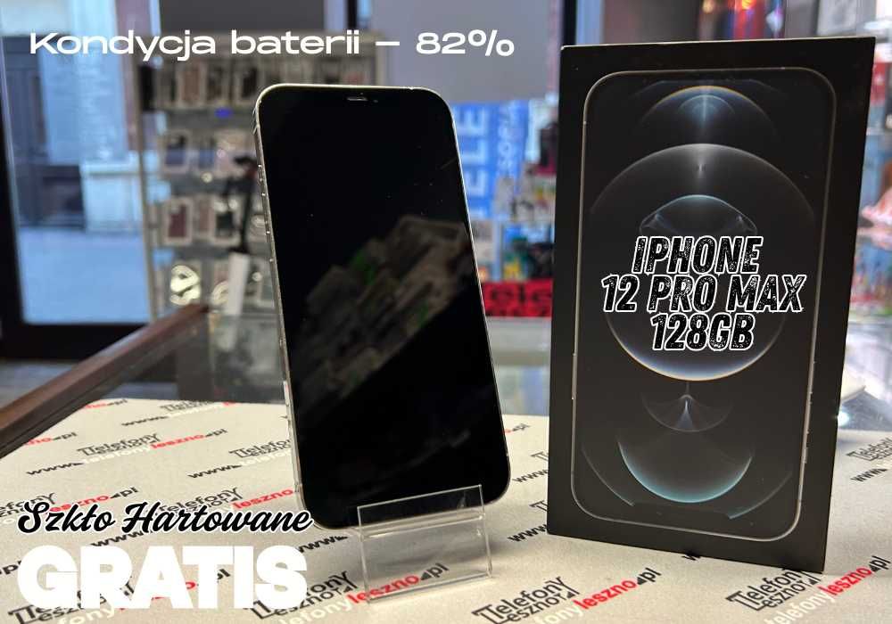 Apple Iphone 12 Pro Max - 128 GB Używany- Kondycja 82 % SZKŁO GRATIS !