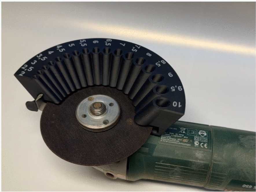 Насадка на болгарку для заточки сверл 125