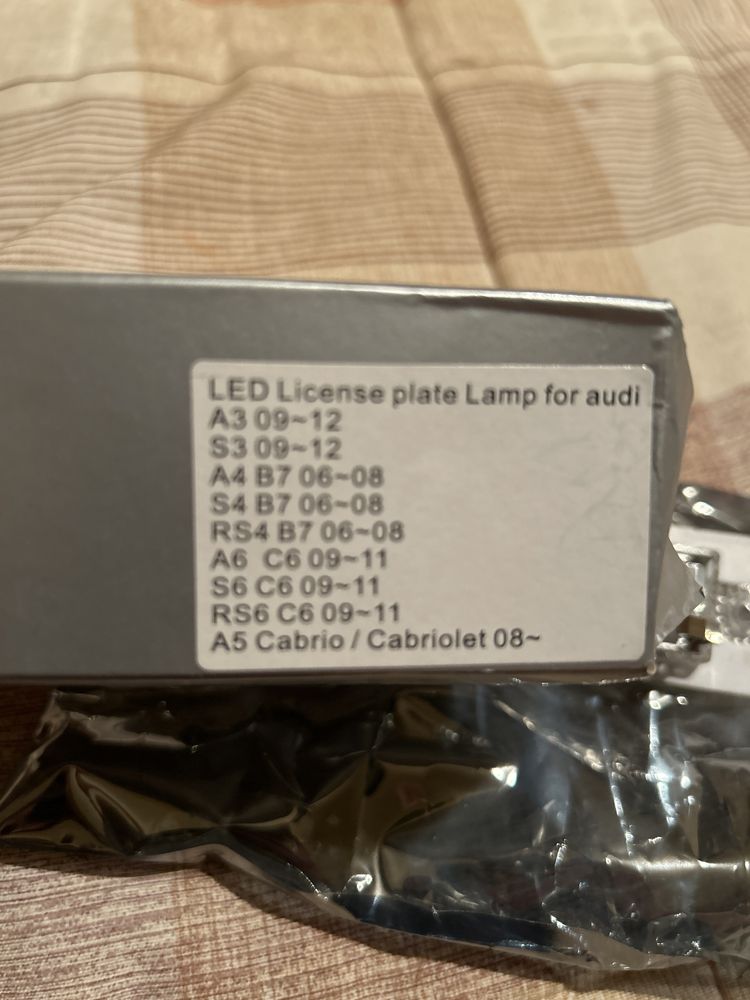 luzes led chapa de matrícula NOVAS audi A3 8P ver última foto