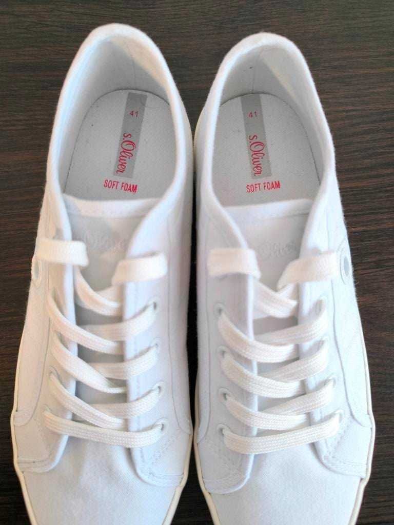 Жіночі кеди низькі S.Oliver Red Label, нові, 41 р., 27 см Білі