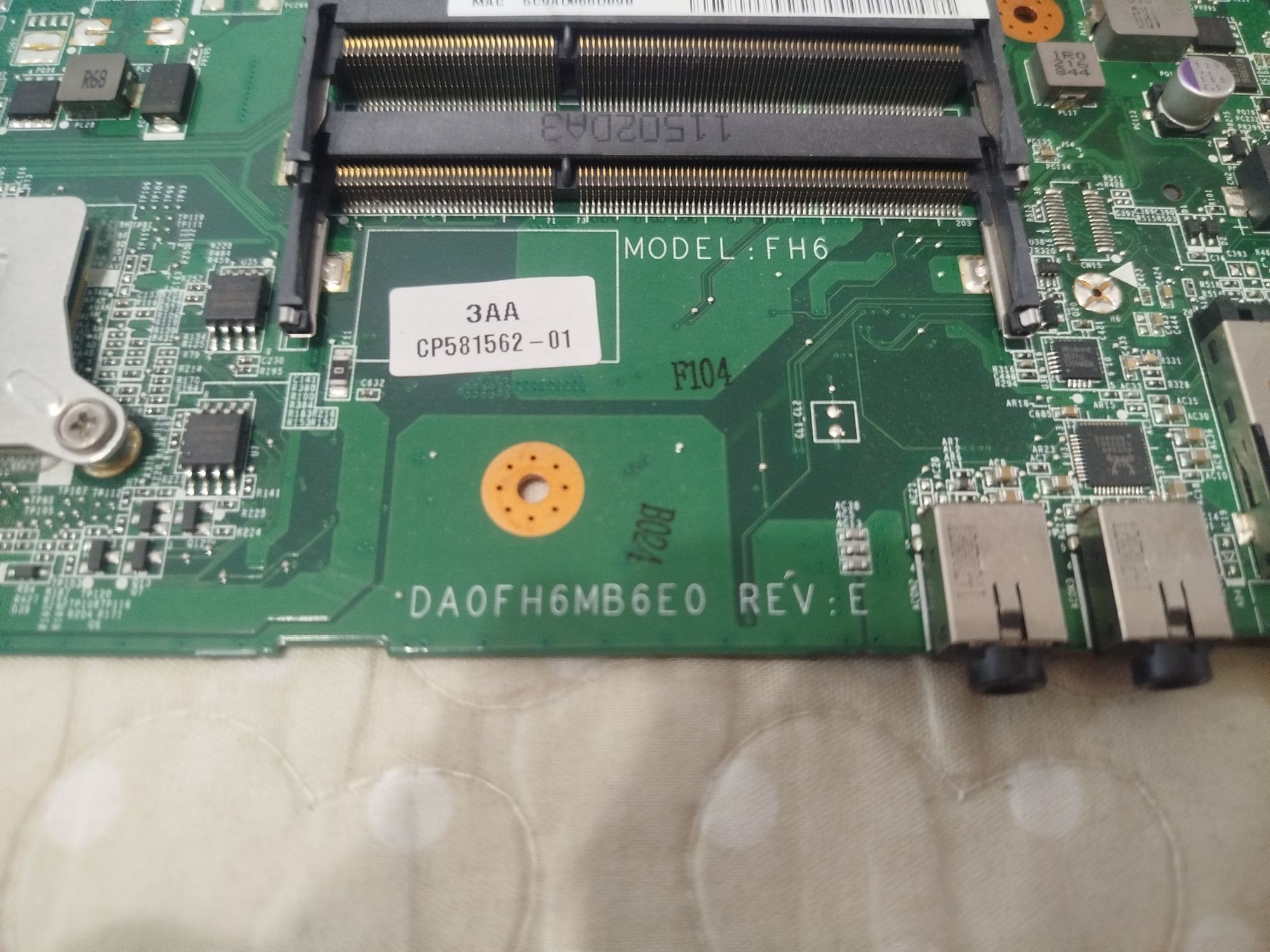 Материнська плата Fujitsu Lifebook AN532 da0fh6mb6e0