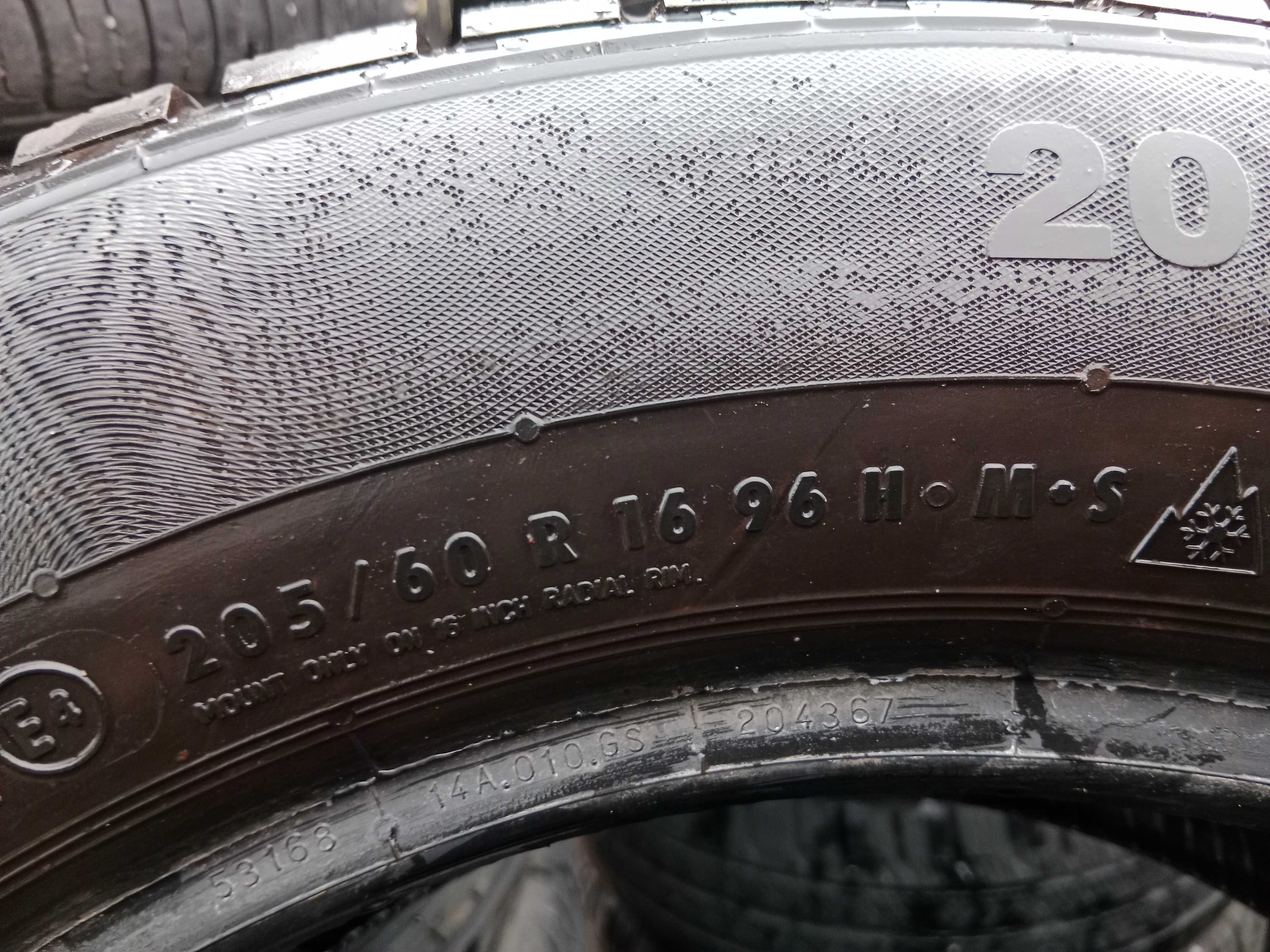 Opona używana 205/60R16 Continental ContiContact TS815 1szt.