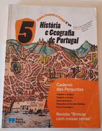 Caderno das perguntas –HGP 5– História e Geografia de Portugal - 5ºano