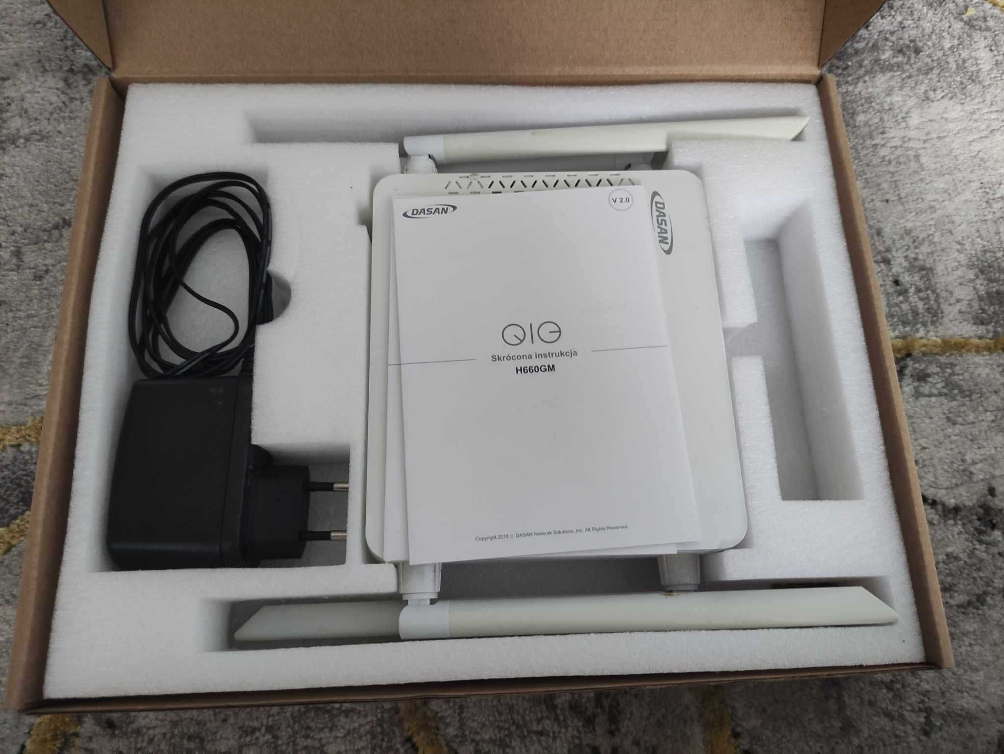 Router Dasan H660GM GPON ONT 4x GE, 2x POTS, 1x USB, WiFi AC Dual Band