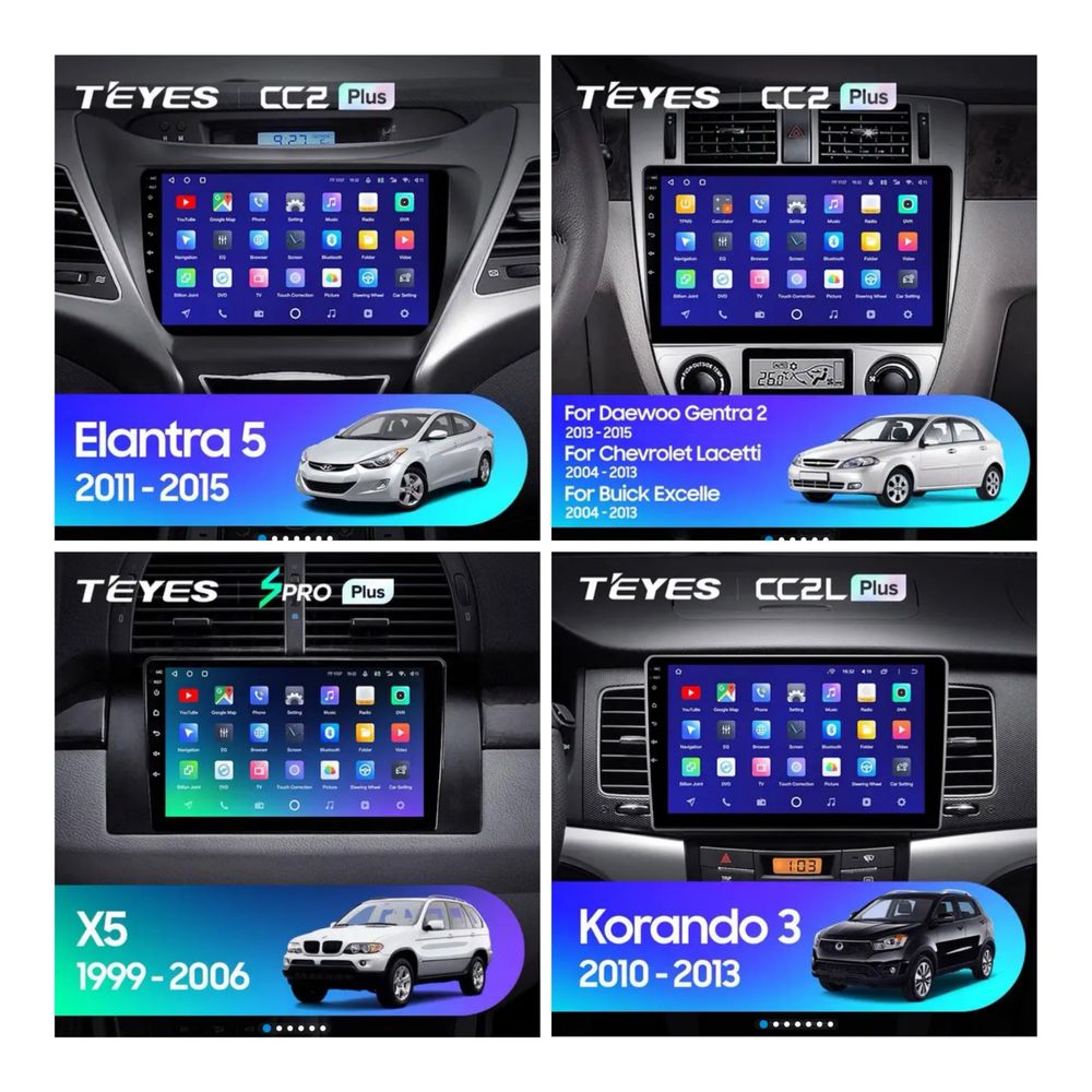 Android Магнітола TEYES тейес CC3 2K  4g CarPlay WiFi