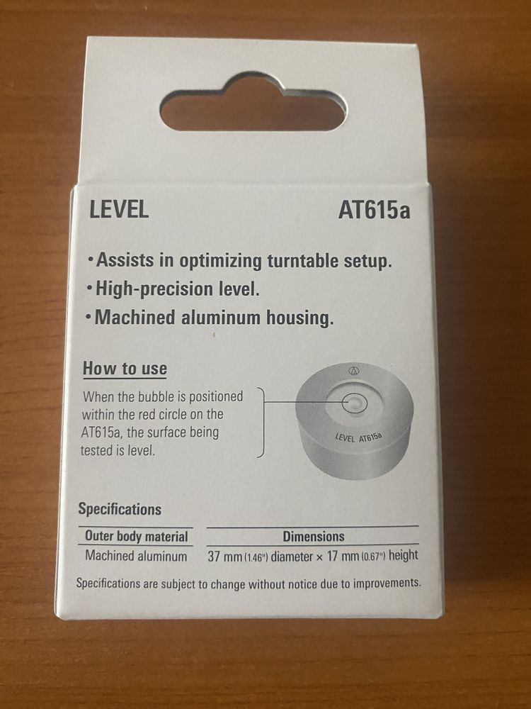 Новий Пухирцевий рівень Audio-Technica AT615a