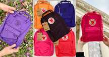 Fjallraven Kanken 7L / 16L / 20L várias cores