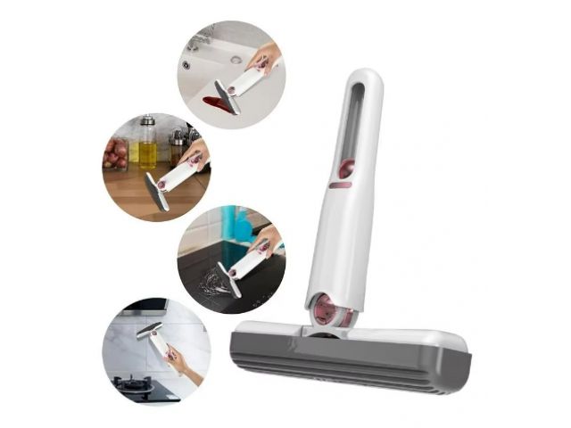 mini mop przenośny z wyciskaczem ręczny do okien szyb lustra